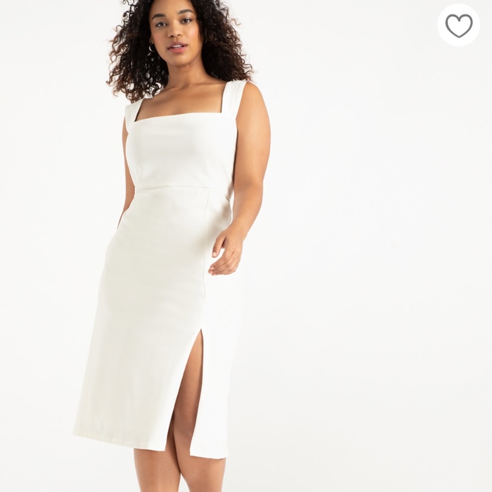 Eloquii Sleveless Dress with Slit